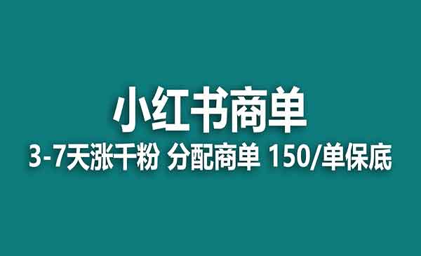 《小红书商单项目》2023最强蓝海项目