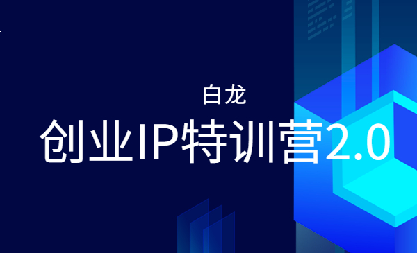 白龙笔记·《创业IP特训营2.0》，价值7980