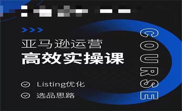晟尧·《亚马逊运营高效实操课》Listing优化，选品思路
