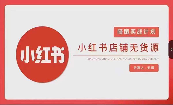 安琪·《小红书店铺无货源实战》