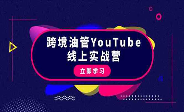 《跨境油管YouTube线上营》大量实战一步步教你从理论到实操到赚钱（45节课）
