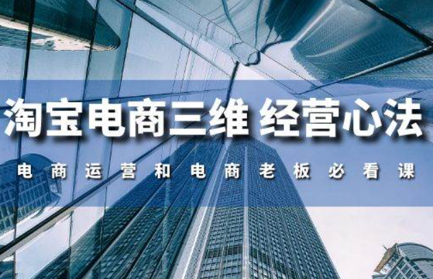 《淘宝电商三维经营心法》电商运营和电商老板必看课（59节课）