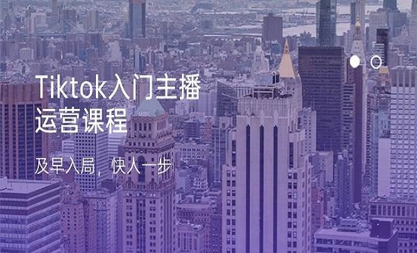 《Tiktok入门主播运营课程》及早入局，快人一步（11节）