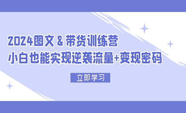 番薯达人学院·《2024图文带货训练营》价值1688
