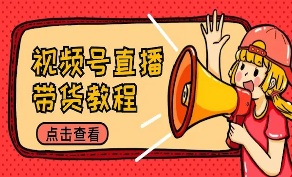 《视频号直播带货教程》选品思路与话术拆解/掌握多种带货套路/提升直播效果