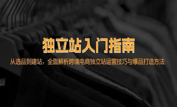 《跨境电商独立站入门指南》从选品到建站，全面解析跨境电商独立站运营技巧与爆品打造方法