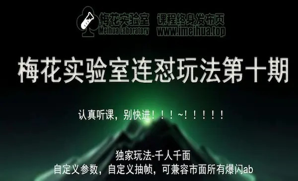 梅花实验室《视频号连怼玩法第十期课程》FF助手全新高自由万能爆闪AB处理