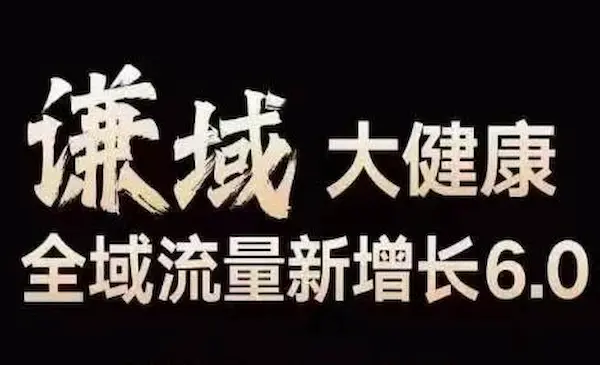 谦域文化·《大健康全域流量新增长6.0》公域+私域，直播+短视频，从定位到变现的实操