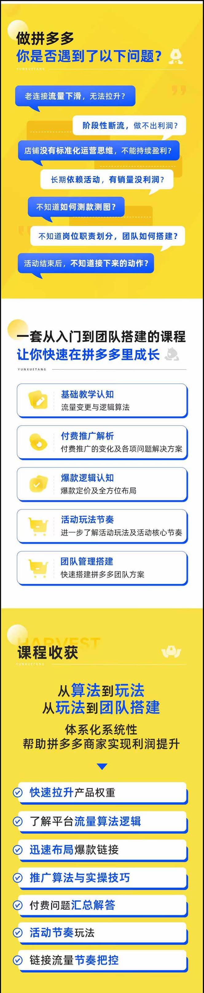 《拼多多·进阶课:极限拉升/盈利突破》从算法到玩法 从玩法到团队搭建-18节