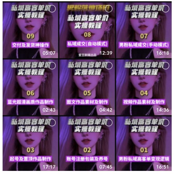 郊野聊创业·《男粉短视频项目》转私域日产500+高客单价实战